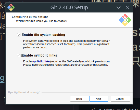 Enable symbolic links